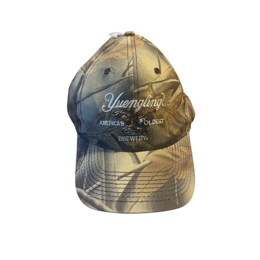 Y2K Yuengling Beer Camouflage Hunting Hat Eagle Embroidered Baseball Cap Brew